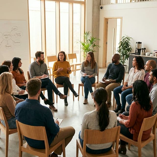 Foster carer training session